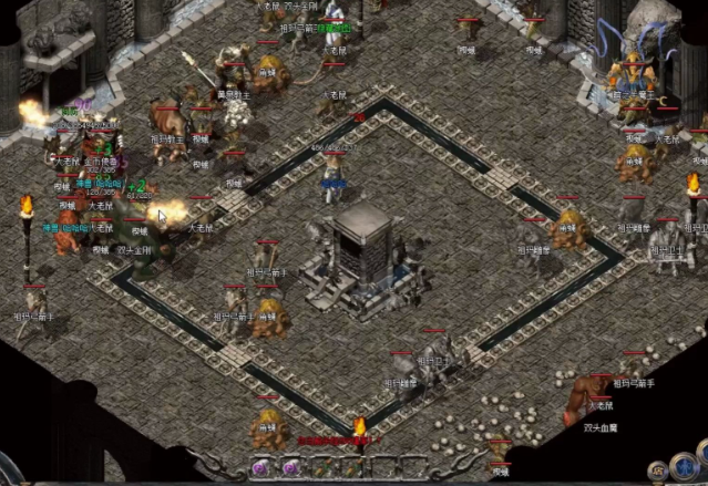 地图聚集于开始的玛法砍掉了大量导